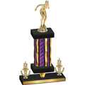 Premium Single Purple Glacier Victory Tennis Trophy