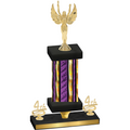 Premium Single Purple Glacier Fourth Place Victory Trophy
