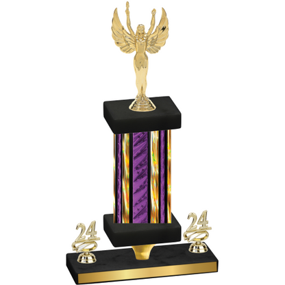 Premium Single Purple Glacier Year Victory Trophy