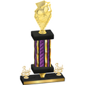 Premium Single Purple Glacier Third Place Pickleball Trophy