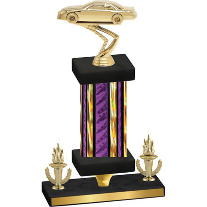 Premium Single Purple Glacier Victory Cars Trophy