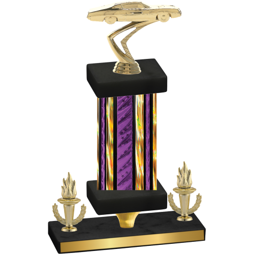 Premium Single Purple Glacier Victory Cars Trophy