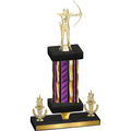 Premium Single Purple Glacier Victory Archery Trophy