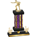Premium Single Purple Glacier Third Place Shooter Trophy