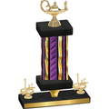 Premium Single Purple Glacier First Place Academics Trophy