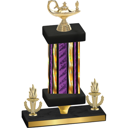 Premium Single Purple Glacier Victory Academics Trophy