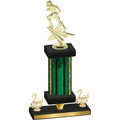 Premium Single Green Glacier Second Place Football Trophy