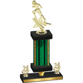 Premium Single Green Glacier Year Football Trophy