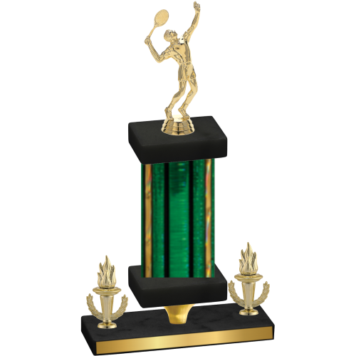 Premium Single Green Glacier Victory Tennis Trophy