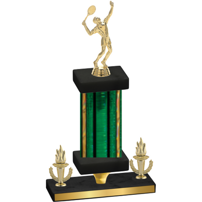 Premium Single Green Glacier Victory Tennis Trophy