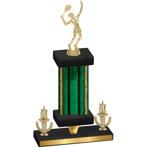 Premium Single Green Glacier Victory Tennis Trophy