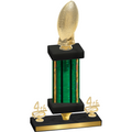Premium Single Green Glacier Fourth Place Football Trophy