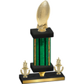 Premium Single Green Glacier Victory Football Trophy