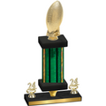 Premium Single Green Glacier Year Football Trophy