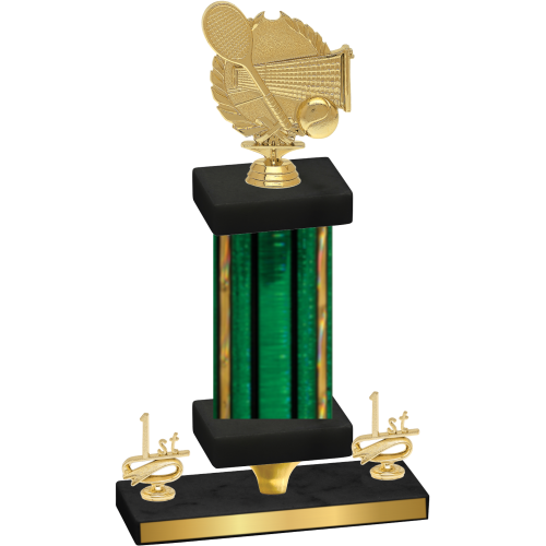 Premium Single Green Glacier First Place Tennis Trophy