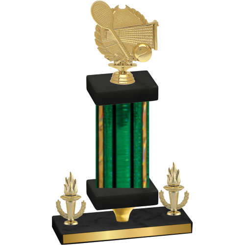 Premium Single Green Glacier Victory Tennis Trophy