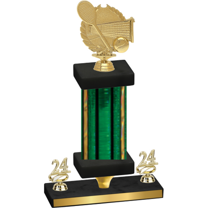 Premium Single Green Glacier Year Tennis Trophy