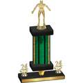 Premium Single Green Glacier Year Wrestling Trophy