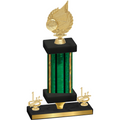 Premium Single Green Glacier First Place Volleyball Trophy