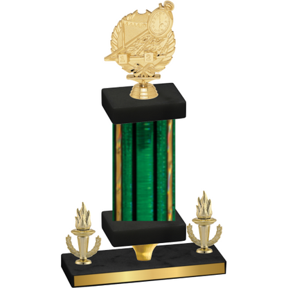 Premium Single Green Glacier Victory Swimming Trophy