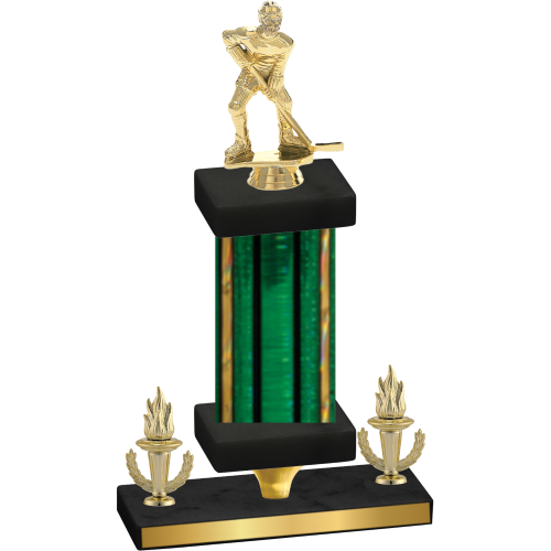 Premium Single Green Glacier Victory Hockey Trophy