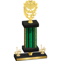 Premium Single Green Glacier First Place Pickleball Trophy