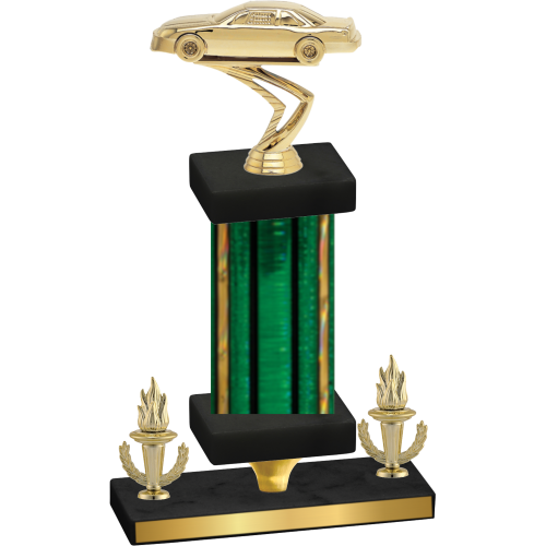 Premium Single Green Glacier Victory Cars Trophy