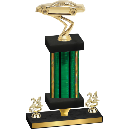 Premium Single Green Glacier Year Cars Trophy