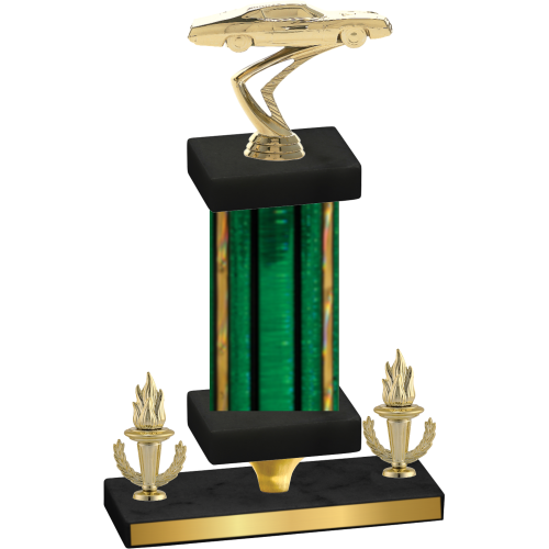 Premium Single Green Glacier Victory Cars Trophy