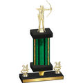 Premium Single Green Glacier Year Archery Trophy