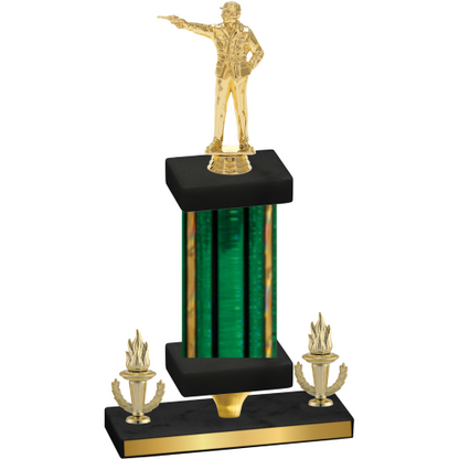 Premium Single Green Glacier Victory Shooter Trophy