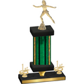 Premium Single Green Glacier First Place Skater Trophy