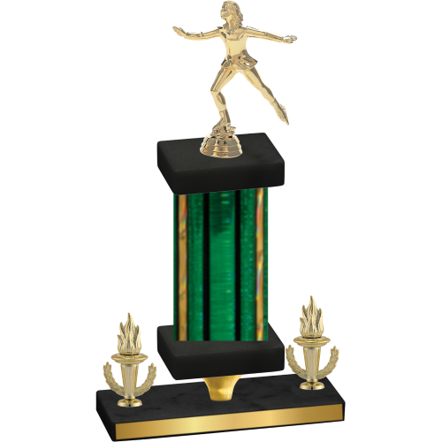 Premium Single Green Glacier Victory Skater Trophy