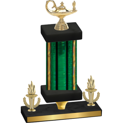Premium Single Green Glacier Victory Academics Trophy