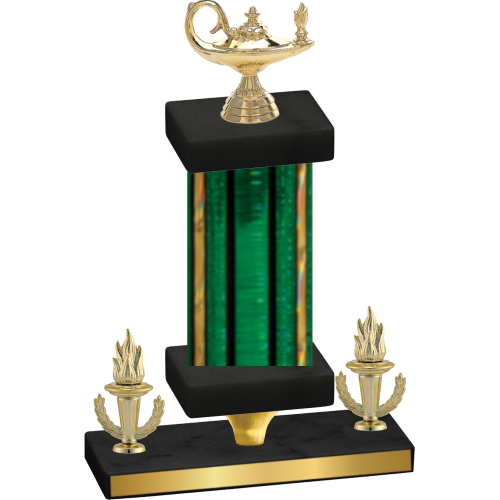 Premium Single Green Glacier Victory Academics Trophy
