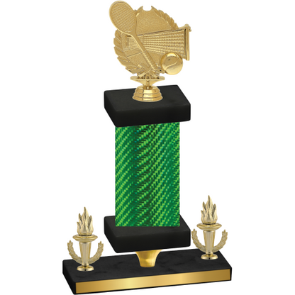 Premium Single Green Carbon Fiber Victory Tennis Trophy