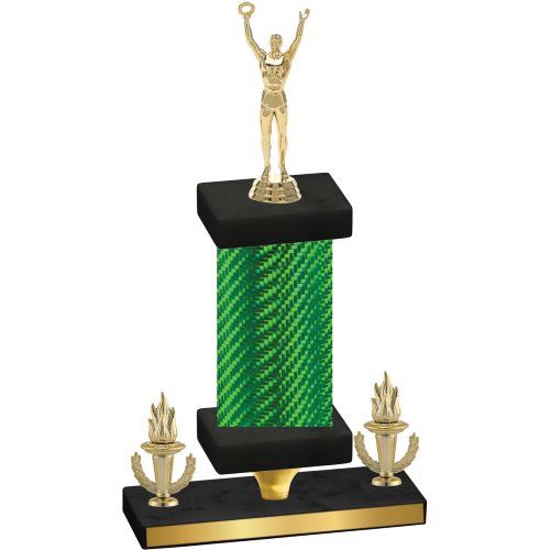 Premium Single Green Carbon Fiber Victory Victory Trophy