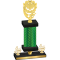 Premium Single Green Carbon Fiber Fourth Place Pickleball Trophy