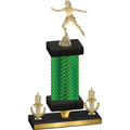 Premium Single Green Carbon Fiber Victory Skater Trophy