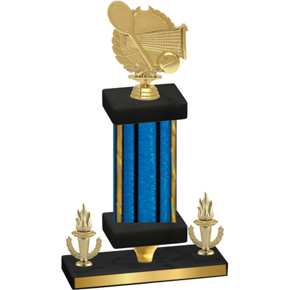 Premium Single Blue Glacier Victory Tennis Trophy