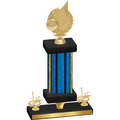 Premium Single Blue Glacier First Place Volleyball Trophy