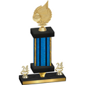 Premium Single Blue Glacier Year Volleyball Trophy