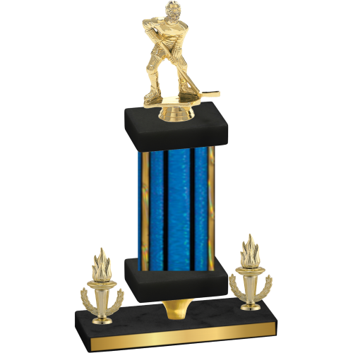 Premium Single Blue Glacier Victory Hockey Trophy
