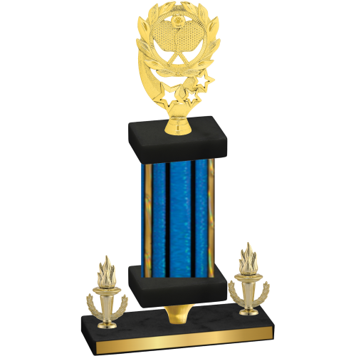 Premium Single Blue Glacier Victory Pickleball Trophy