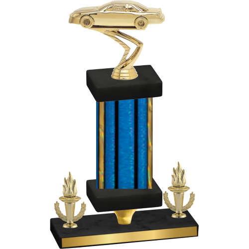 Premium Single Blue Glacier Victory Cars Trophy