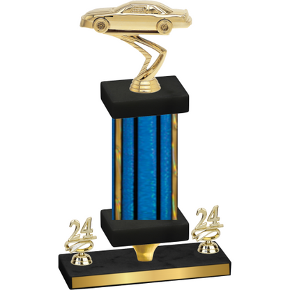 Premium Single Blue Glacier Year Cars Trophy