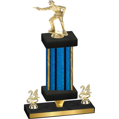 Premium Single Blue Glacier Year Shooter Trophy