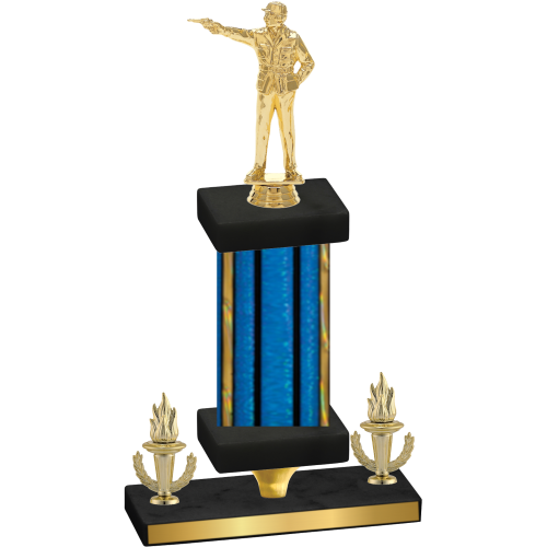 Premium Single Blue Glacier Victory Shooter Trophy