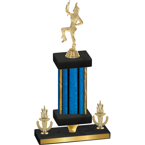 Premium Single Blue Glacier Victory Majorette Trophy