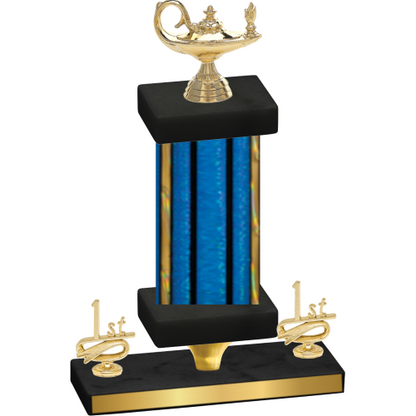 Premium Single Blue Glacier First Place Academics Trophy